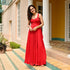 Oxblood Red Long Dress